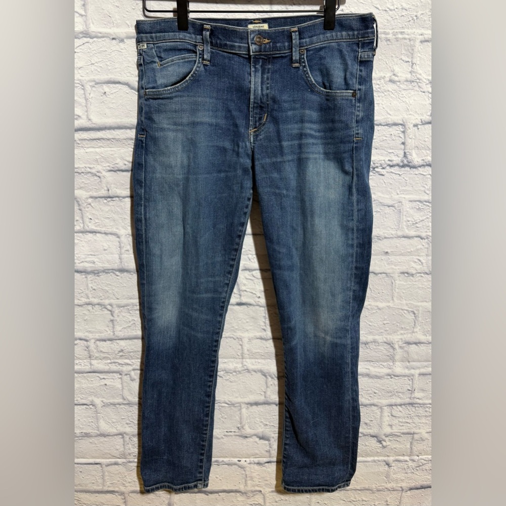 Citizens of Humanity Premium Vintage Cropped Blue Jeans, Size 28